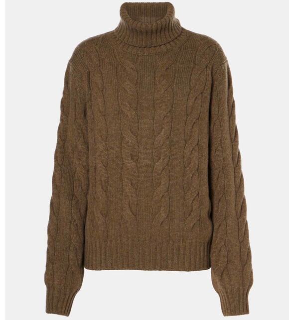 Loro Piana Sweaters - Loro Piana Napier Baby Cashmere Cable Turtleneck Sweater 38 NWT